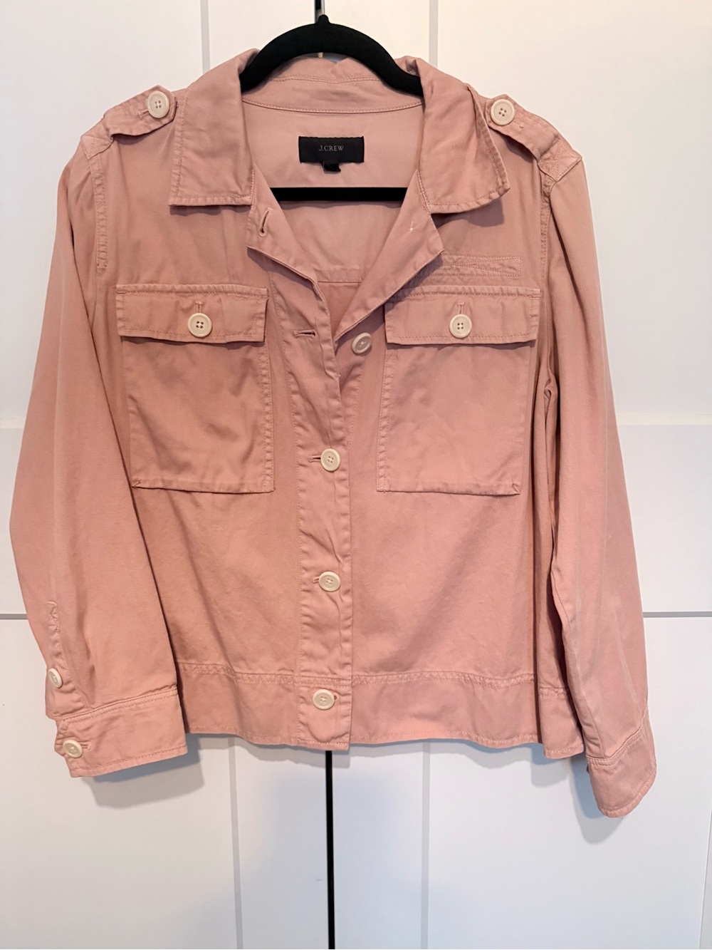 J Crew Utility Button-Front Jacket - Picture 3 of 5